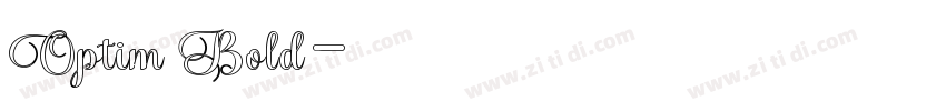 Optim Bold字体转换 Optim Bold字体转换